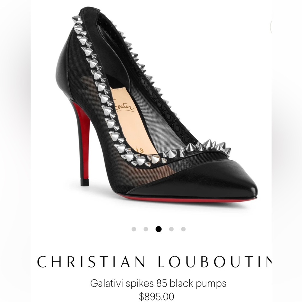 Christian Louboutin Galativi Spikes 85 Nappa 39 Worn Once! - Picture 8 of 10